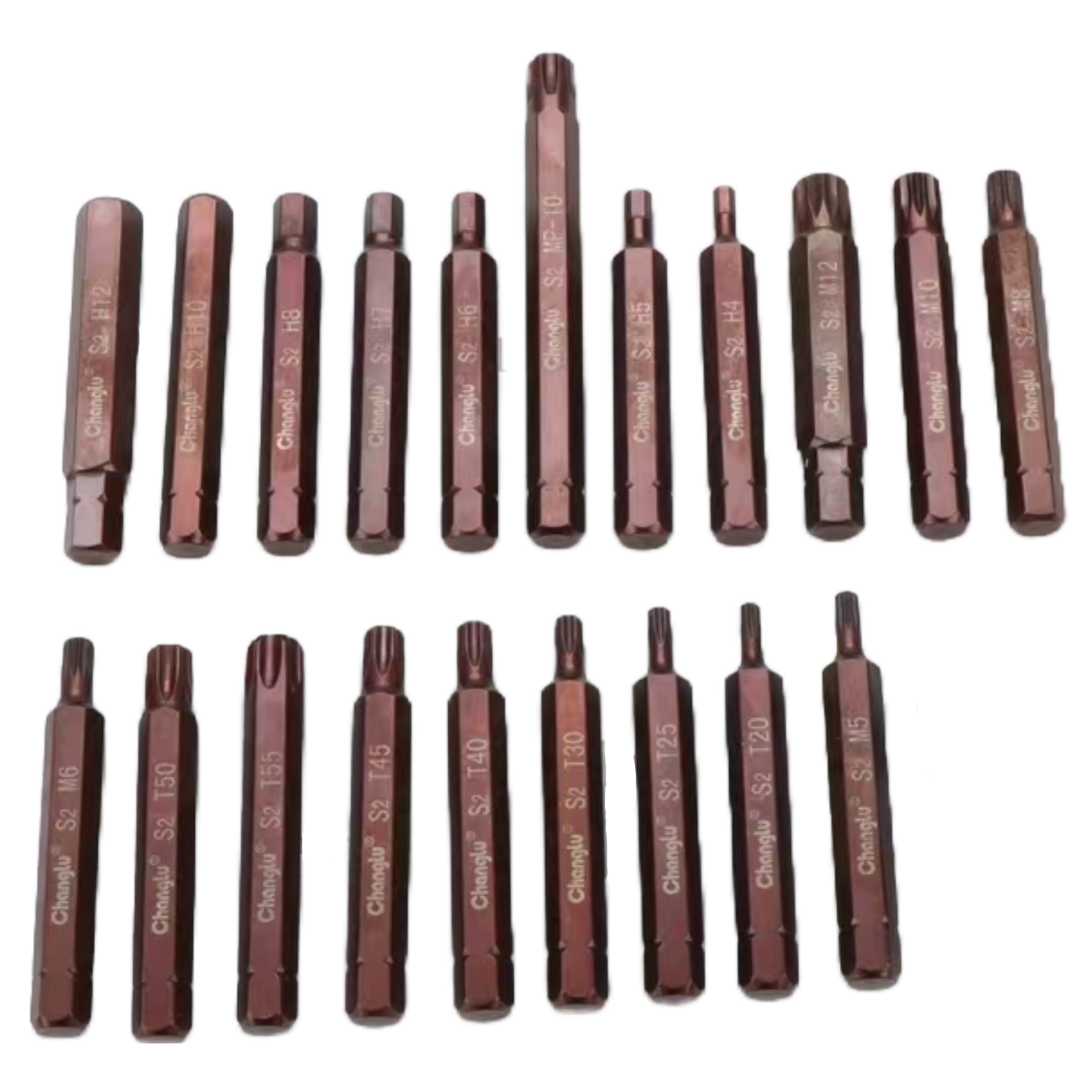3/8" uzmavas 75L TORX/SPLINE/IMBUS uzgaļi (5 gab.)
