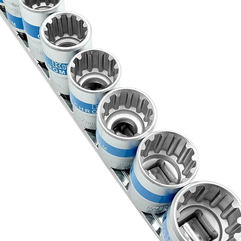 1/2" uzgriežņu atslēgu komplekts, 13 gab., SPLINE