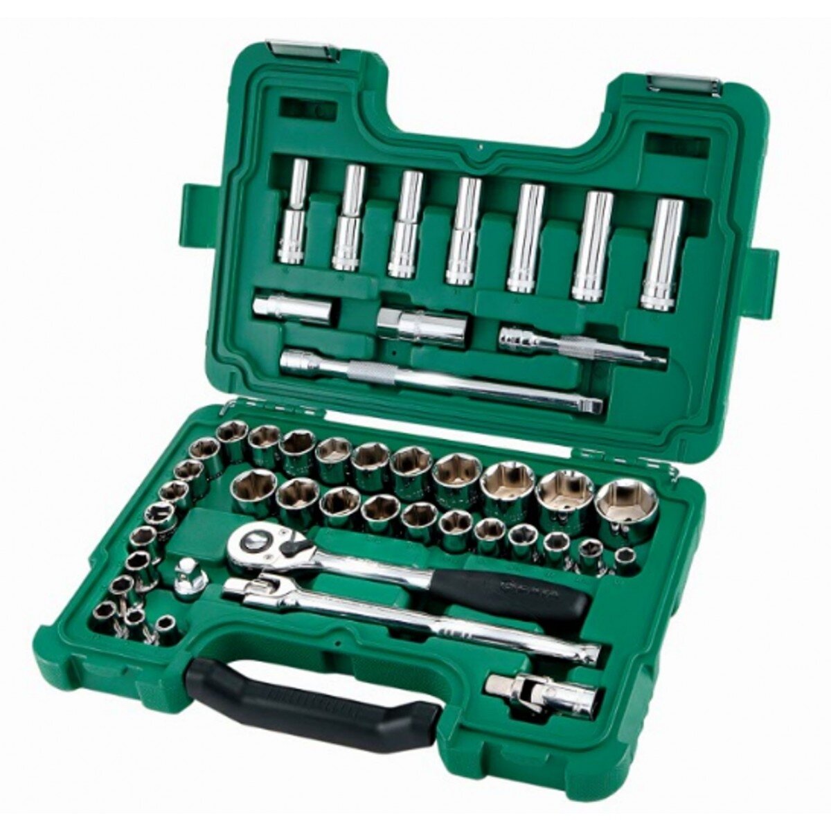 1/2" uzgriežņu atslēgu komplekts, 46 gab. (8-32)+(3/8" -1") (S.A.E.)