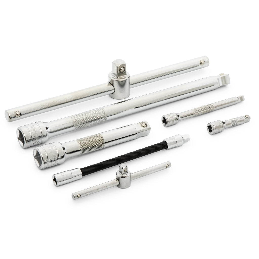 1/2" + 1/4" uzgriežņu atslēgu komplekts, 104 gab.
