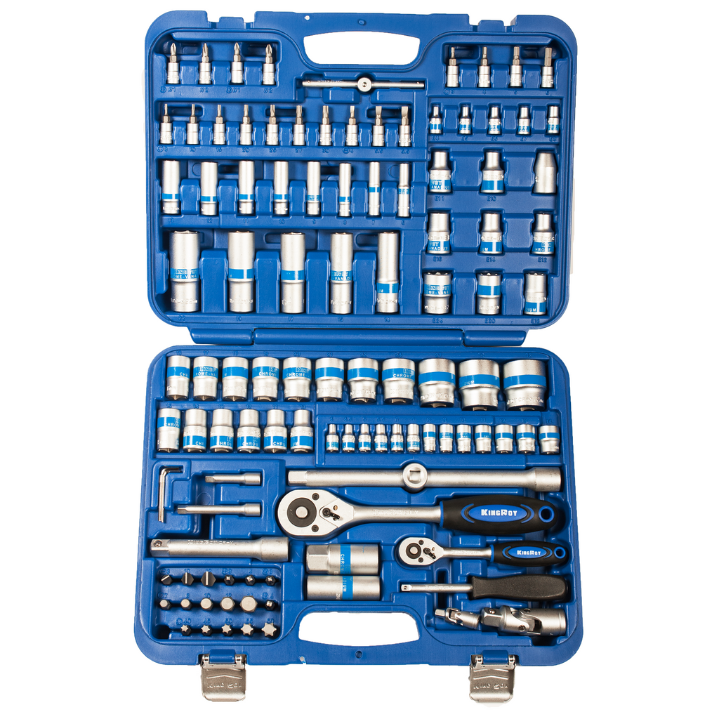 1/4" + 1/2" uzgaļu komplekts, 108 gab., 12 punktu