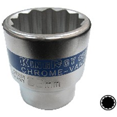 1/4" + 1/2" uzgaļu komplekts, 108 gab., 12 punktu