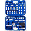 1/4" + 1/2" uzgriežņu atslēgu komplekts, 108 gab.
