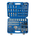 1/4" + 1/2" uzgriežņu atslēgu komplekts, 94 gab., 6 punktu