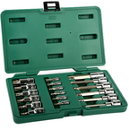 1/4" + 1/2" uzgaļu komplekts (TORX), 18 gab.