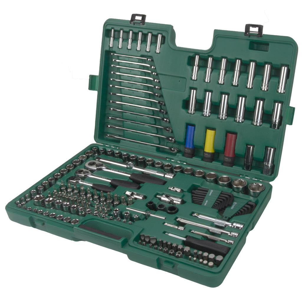 1/4" + 3/8" + 1/2" Dr. Mechanics galvenais komplekts (sešstūra atslēgas) 190 gab.