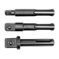 1/4" + 3/8" + 1/2" Dr. SDS+ uzgaļu adapteru komplekts, 3 gab.