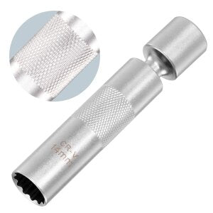 3/8" Dr. Universāla aizdedzes sveču uzgalis 14 mm 12 punktu ar magnētu