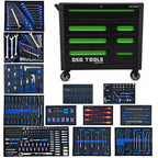 Instrumentu skapis ar 12 atvilktnēm un instrumentiem DSD Tools DS1878