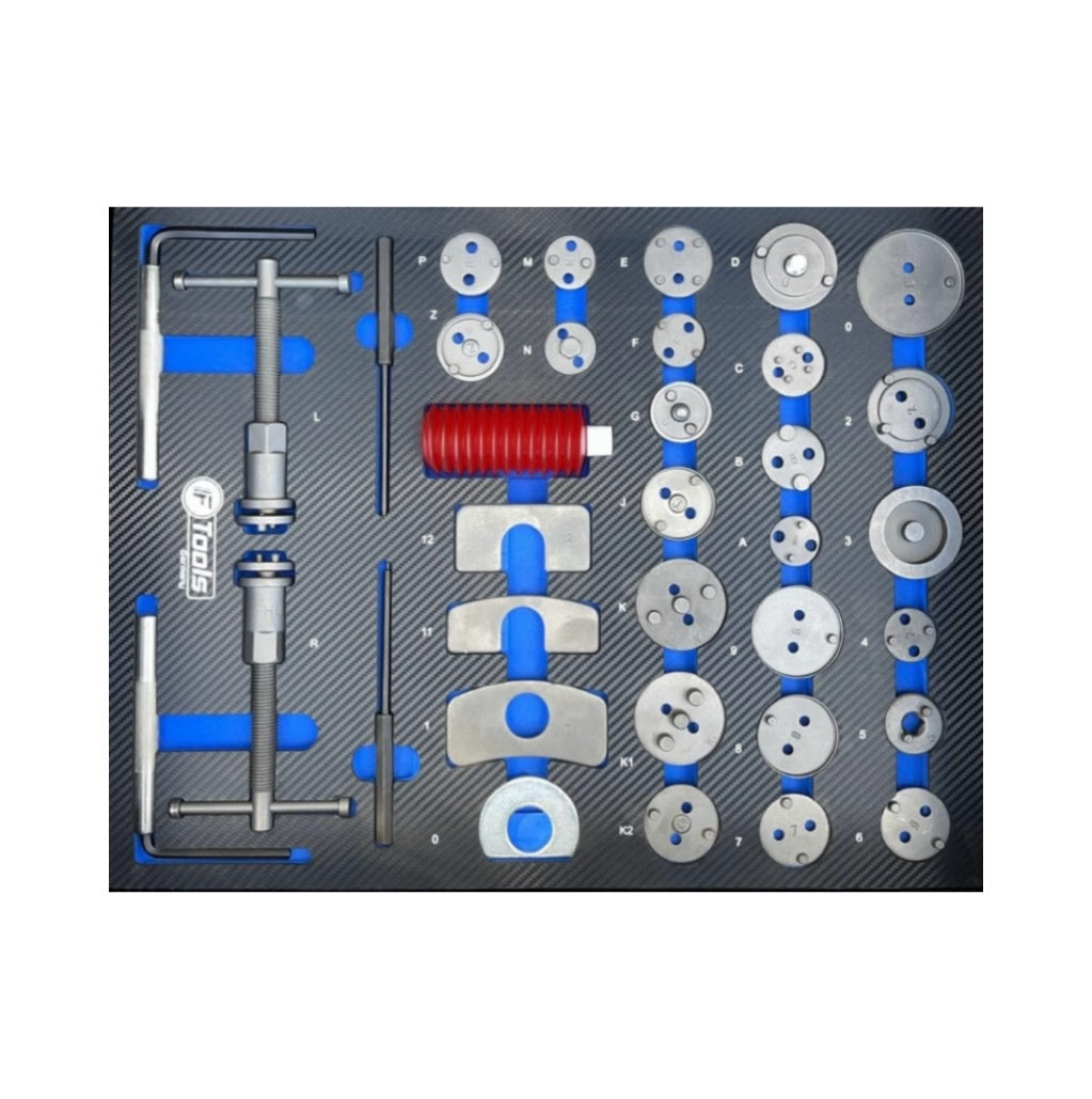 Instrumentu ratiņi XXL ar 8 aprīkotām atvilktnēm FTools
