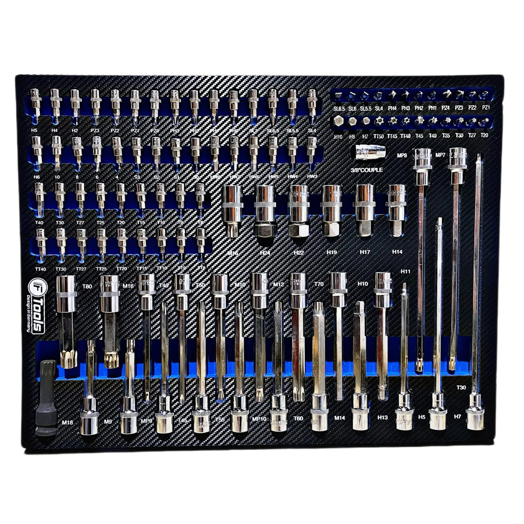 Instrumentu ratiņi XXL ar 8 aprīkotām atvilktnēm FTools