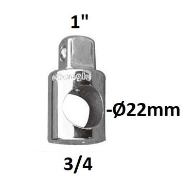3 virzienu adapteris 3/4" - 1"