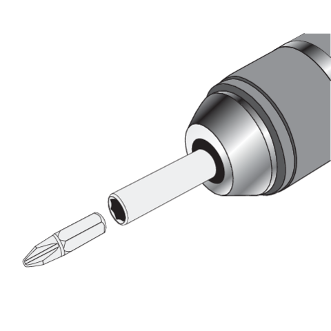 SDS plus adapteris uz 1/4" HEX