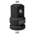 1/2" Dr. trieciena adapteris 1/2" (iekšējais) - 3/4" (izgriezums)
