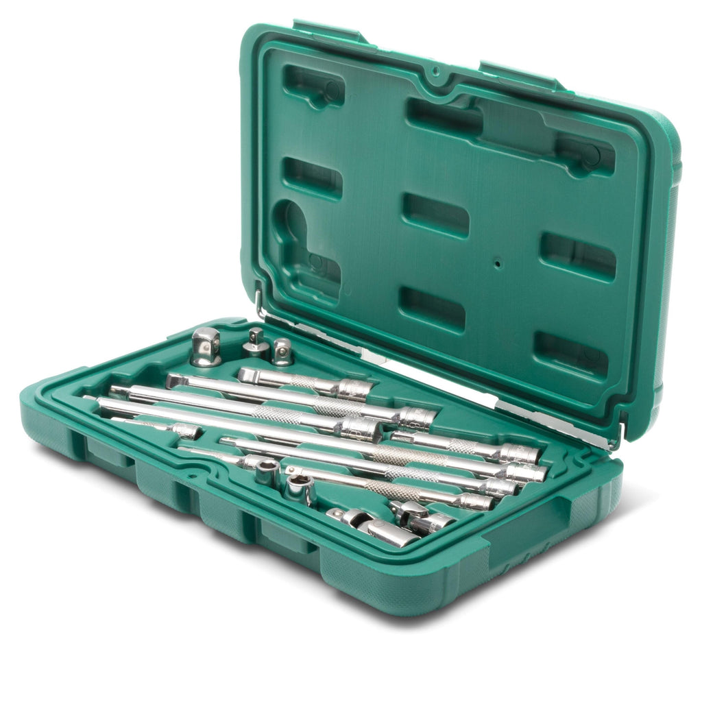 1/4" + 3/8" Dr. Adapteris un piederumu komplekts 16 gab.