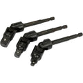 1/4" + 3/8" + 1/2" Dr. Urbja uzmavu grozāmo adapteru komplekts, 3 gab.