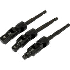 1/4" + 3/8" + 1/2" Dr. Urbja uzmavu grozāmo adapteru komplekts, 3 gab.