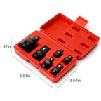 1/4" + 3/8" + 1/2" + 3/4" triecienskrūvju adapteru komplekts, 6 gab.