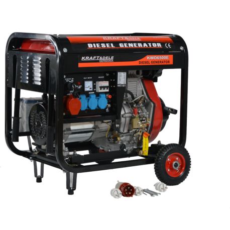Dīzeļa ģenerators 6500W elektriskais starts KD120