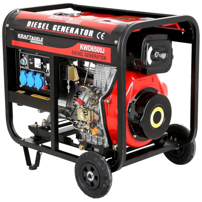 Dīzeļa ģenerators 6500W elektriskais starts KD122