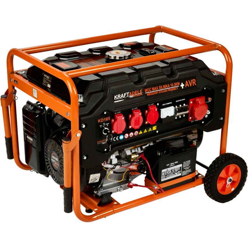 Benzīna ģenerators 5500W elektriskais starts trīsfāzes KD165