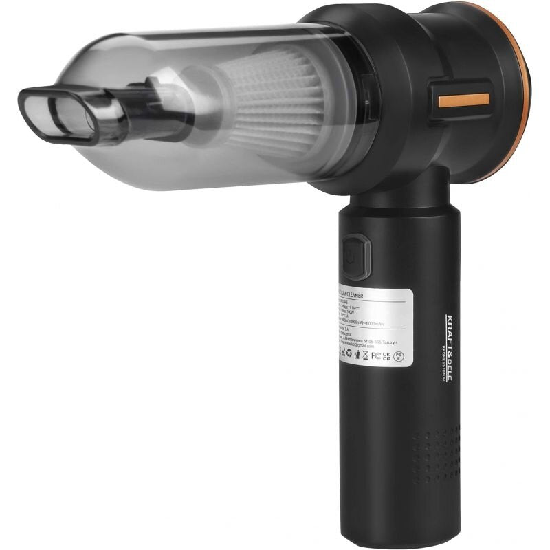 Ion bezvadu mini putekļsūcējs 100 W, 6000 mAh, 11,1 V