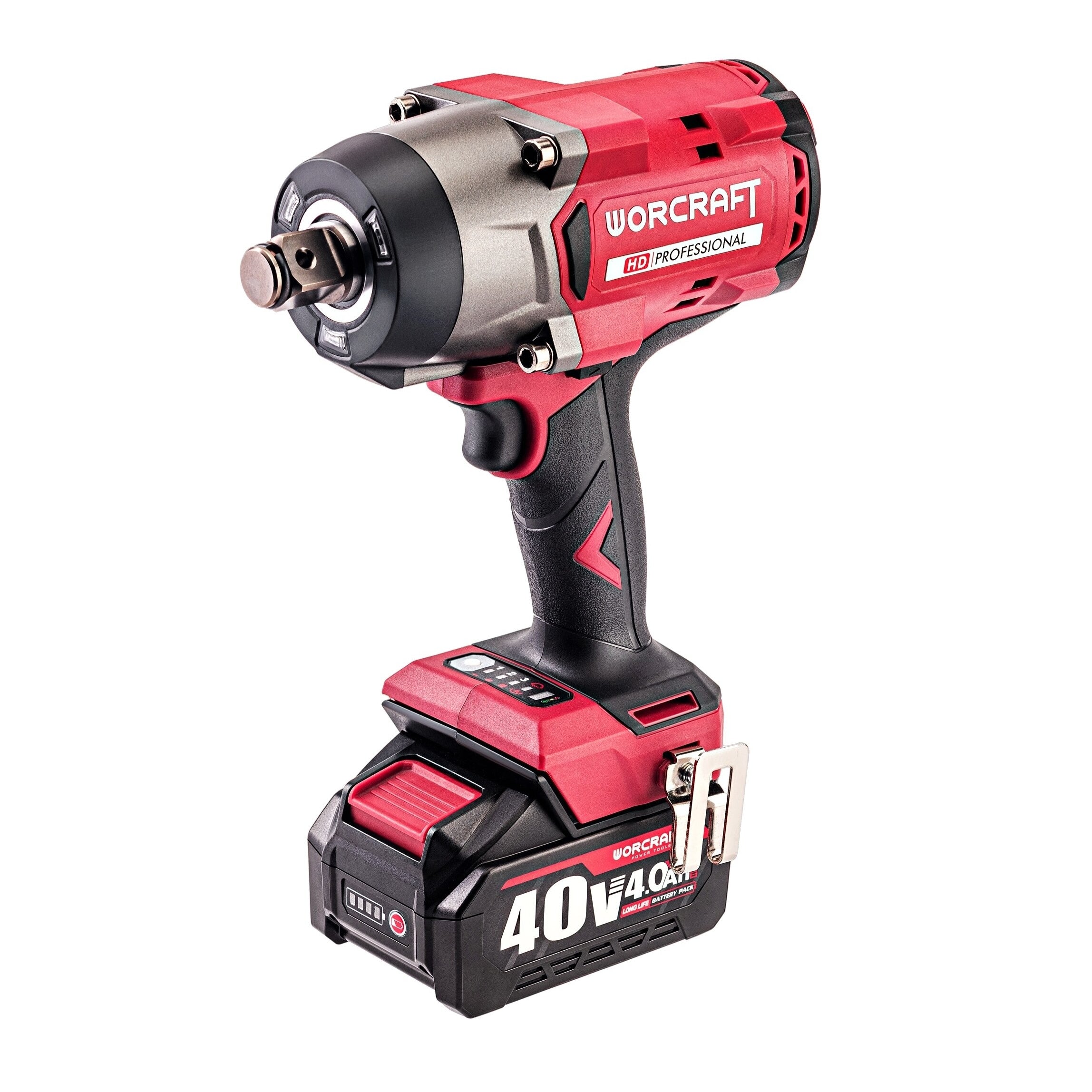 Li-ion bezsuku bezvadu triecienatslēga WORCRAFT 3/4'' 2600 Nm 40 V (BMC)