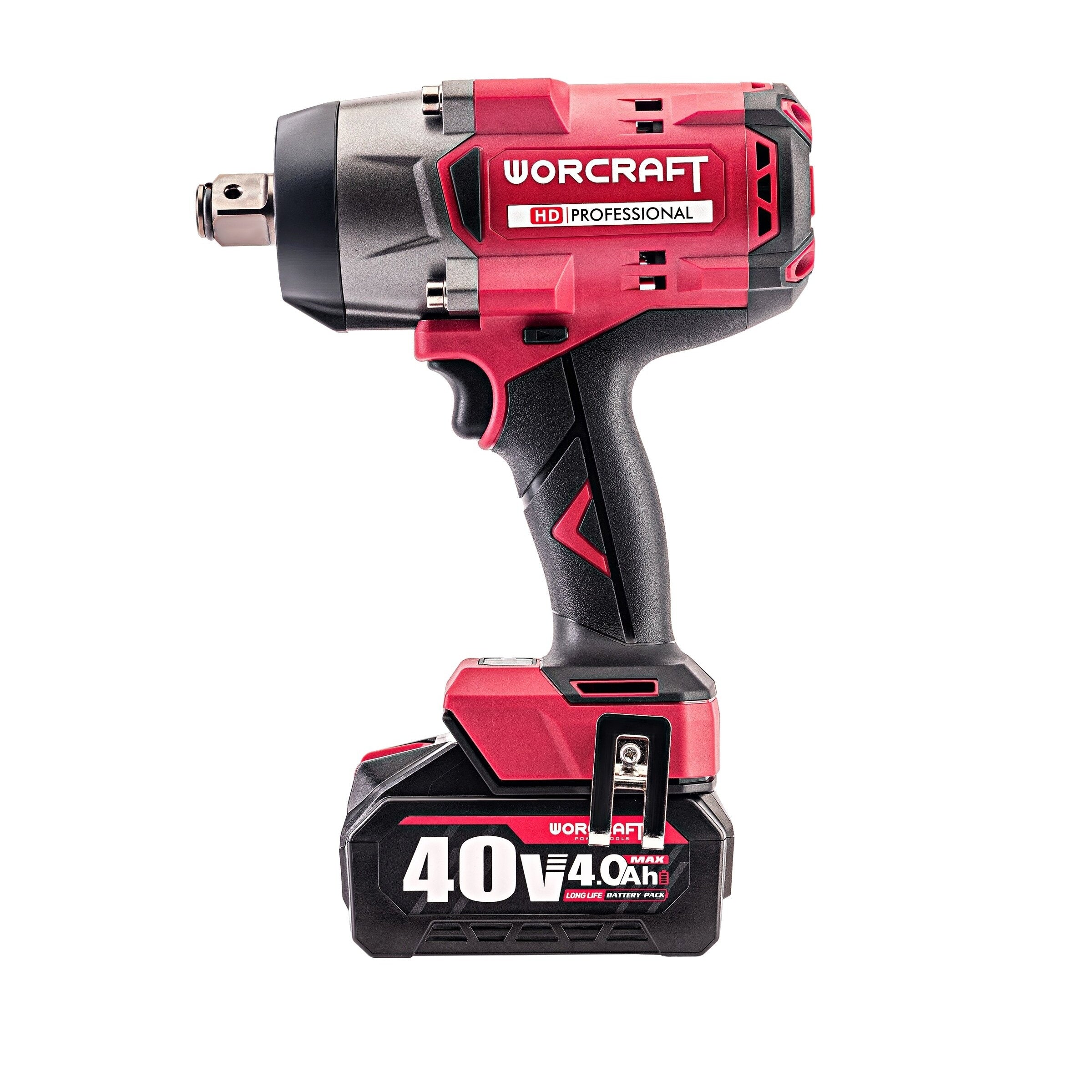 Li-ion bezsuku bezvadu triecienatslēga WORCRAFT 3/4'' 2600 Nm 40 V (BMC)