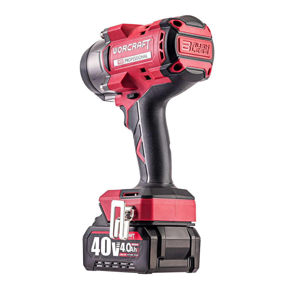Li-ion bezsuku bezvadu triecienatslēga WORCRAFT 3/4'' 2600 Nm 40 V (BMC)