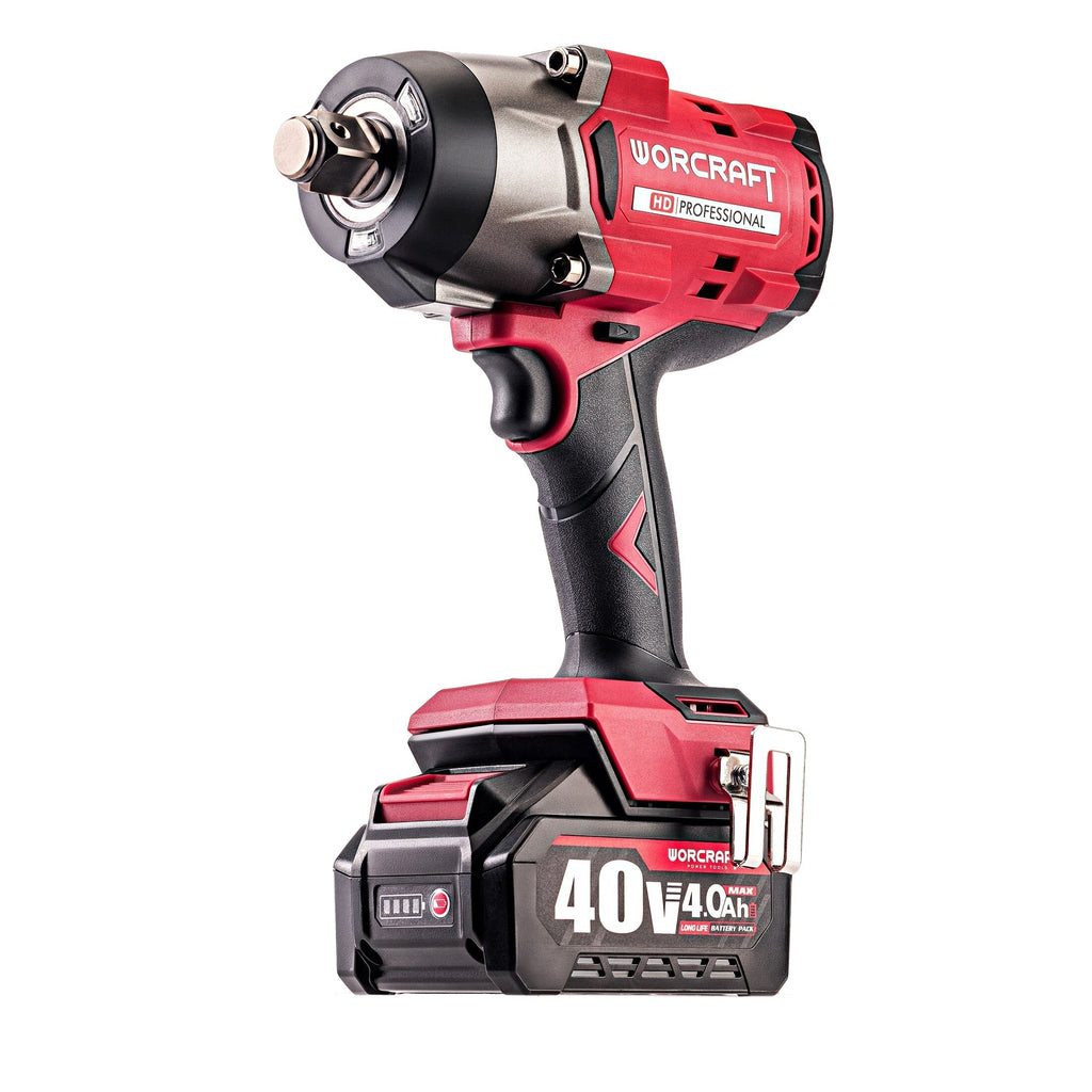 Li-ion bezsuku bezvadu triecienatslēga WORCRAFT 3/4'' 2600 Nm 40 V (BMC)