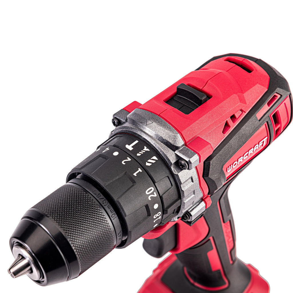 Li-ion akumulatora urbjmašīna WORCRAFT 20 V, 2x2,0 Ah (BMC)