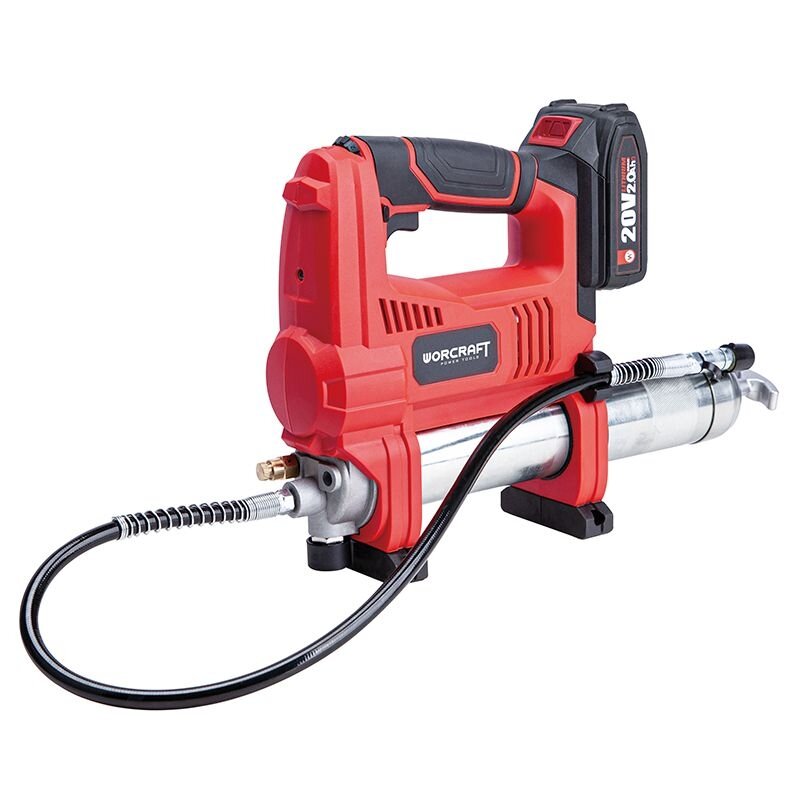 Li-ion bezvadu smērvielas pistole WORCRAFT 20 V, 4,0 Ah