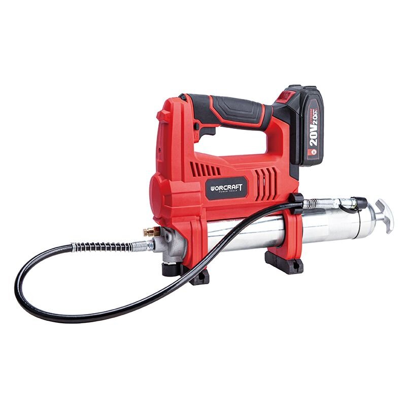 Li-ion bezvadu smērvielas pistole WORCRAFT 20 V, 4,0 Ah