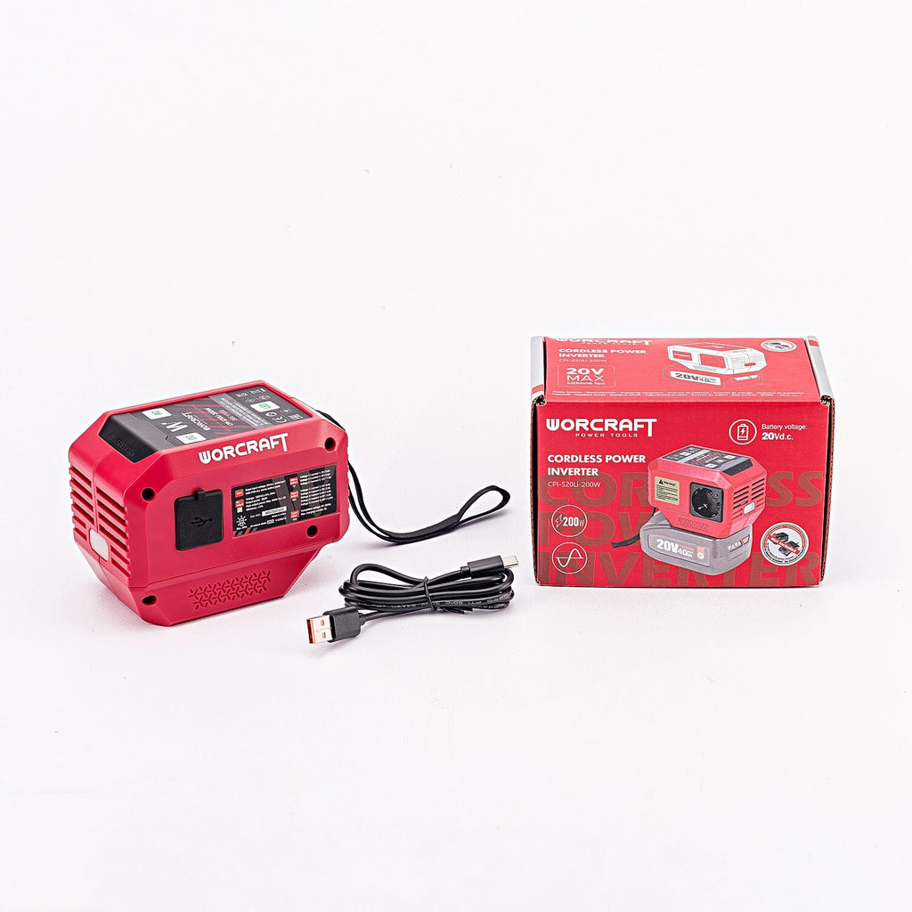 WORCRAFT 20 V USB + 220 V akumulatora invertors