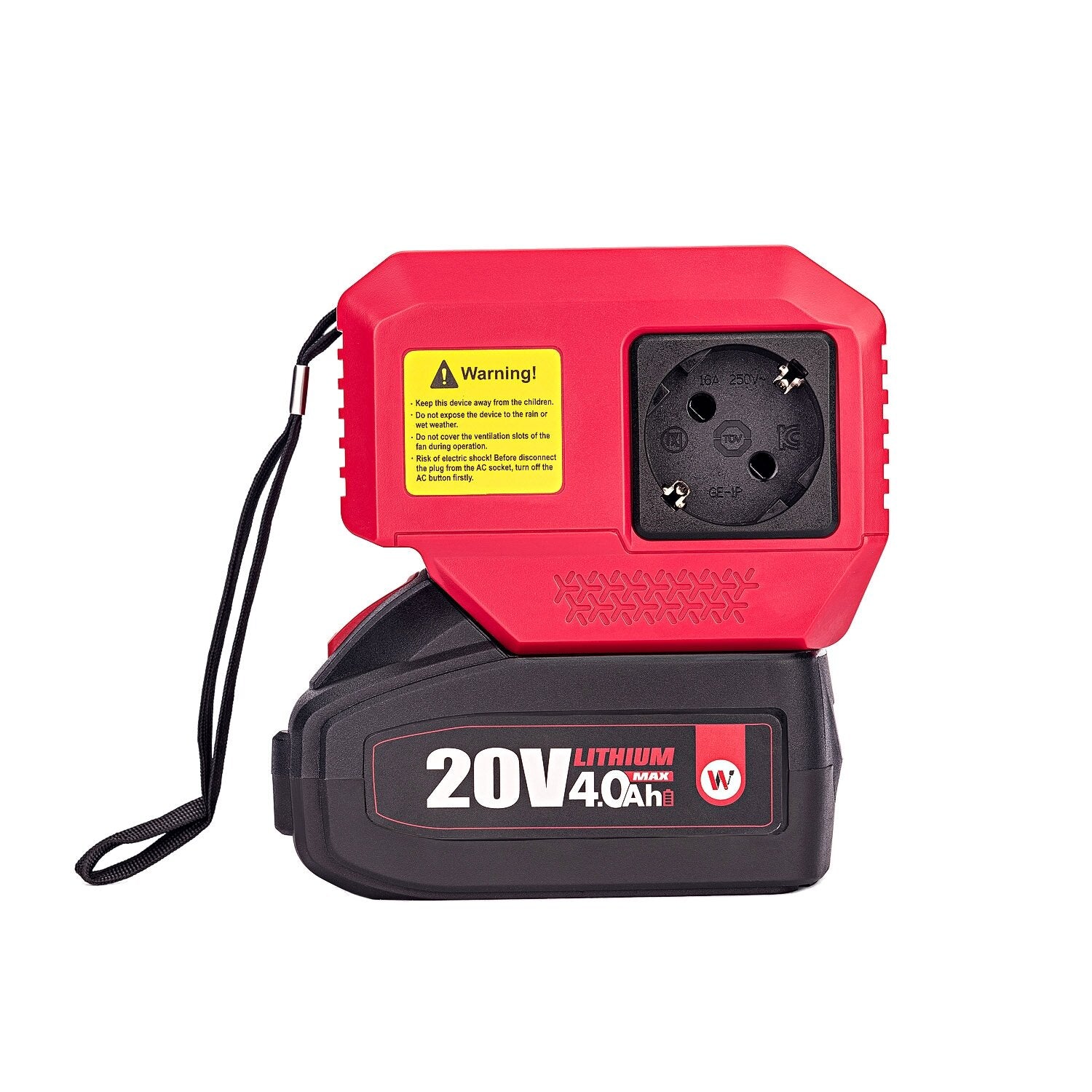 WORCRAFT 20 V USB + 220 V akumulatora invertors