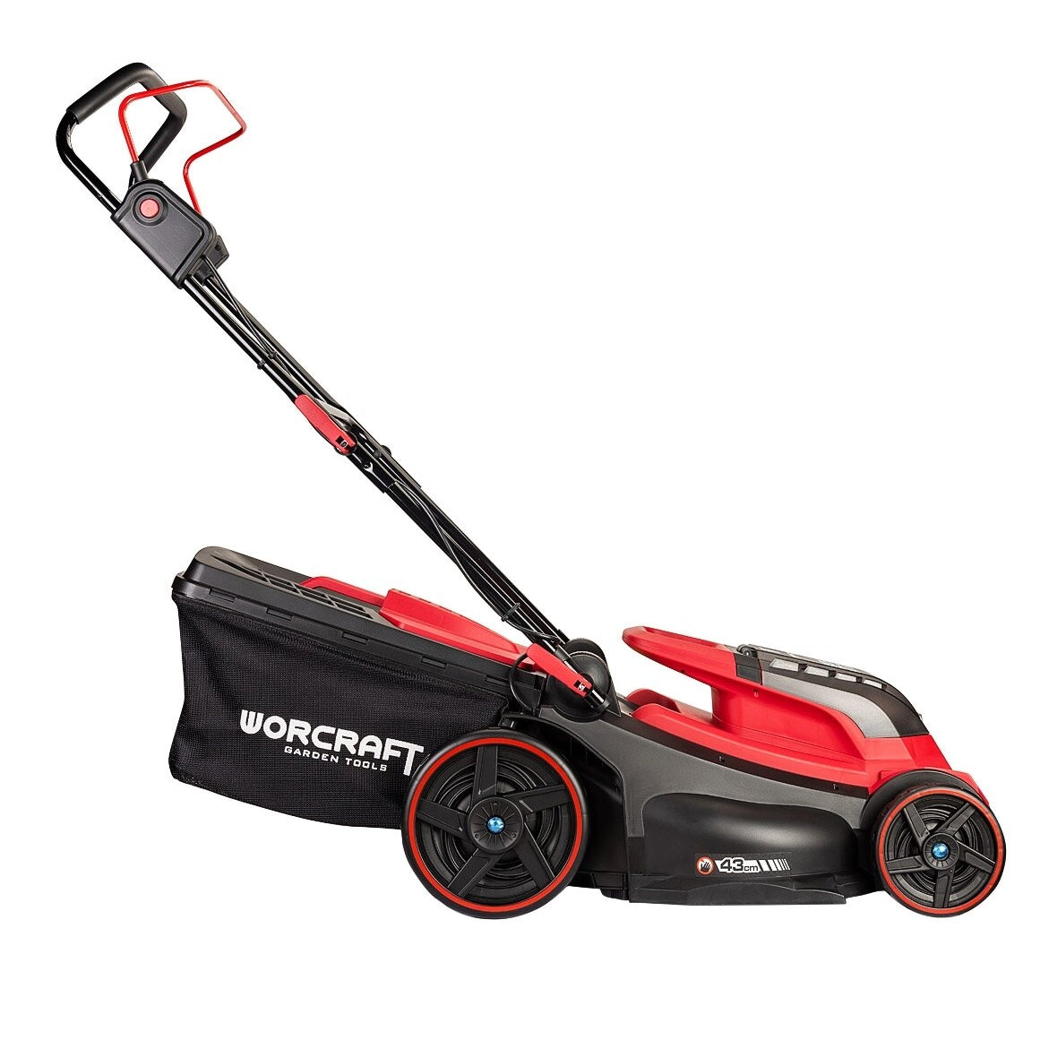 WORCRAFT bezvadu bezsuku zāles pļāvējs ar litija jonu akumulatoriem 8,0 Ah, 40 V (20 V + 20 V)