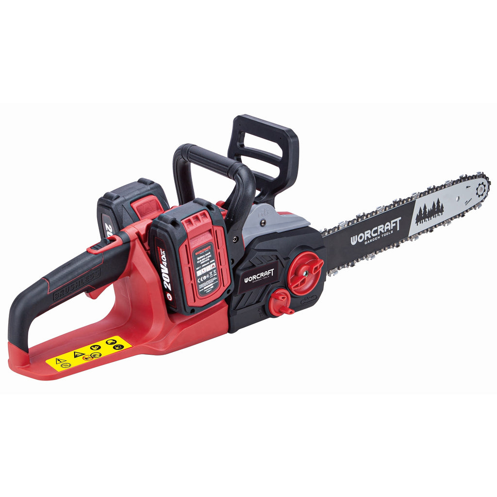 Li-ion bezvadu motorzāģis WORCRAFT 40 V (20 V + 20 V)
