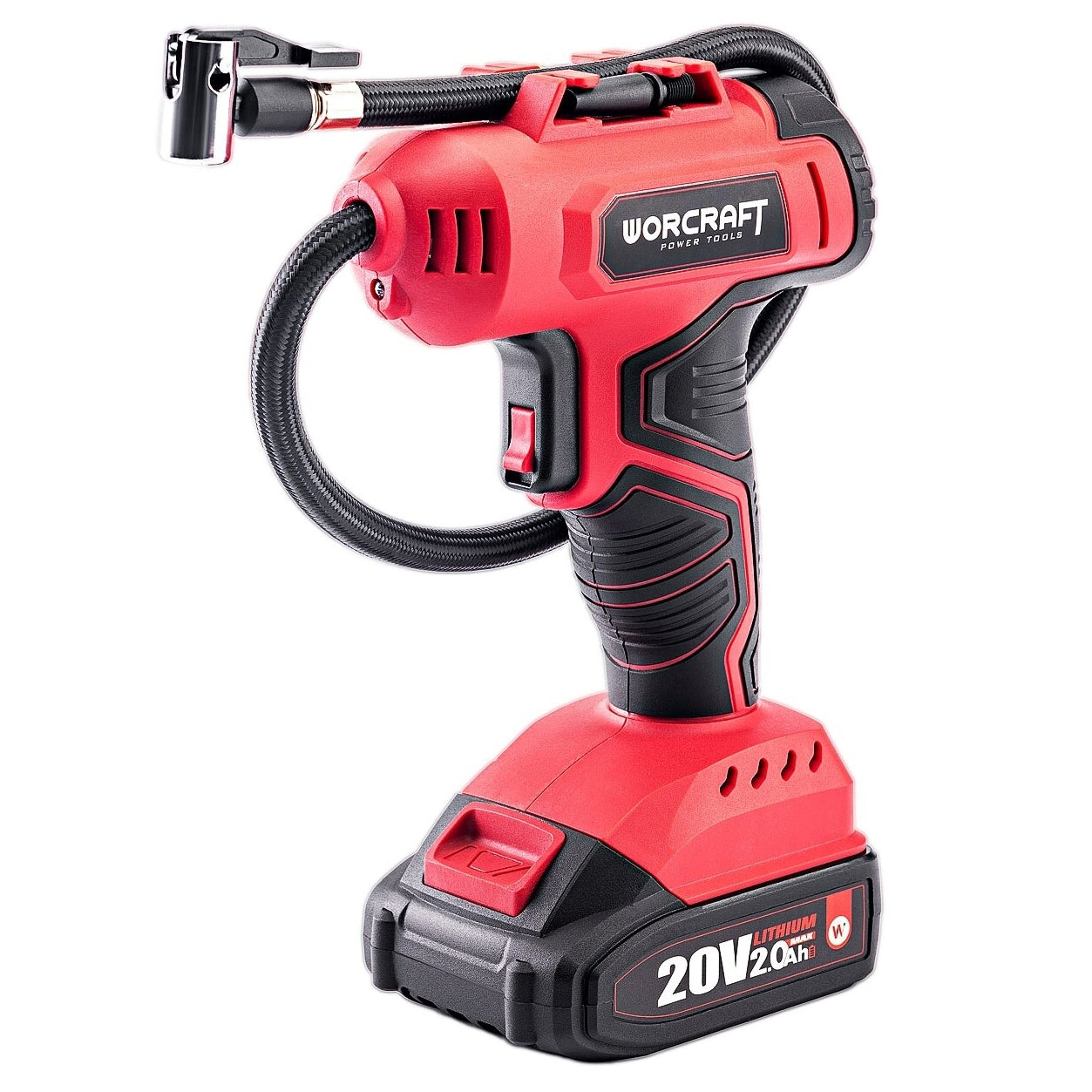 Li-ion bezvadu gaisa sūknis / kompresors WORCRAFT 20V