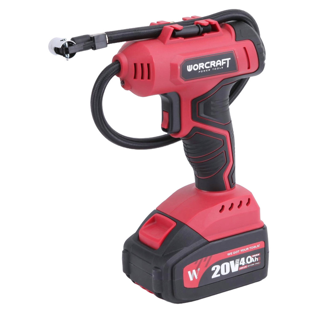 Li-ion bezvadu gaisa sūknis / kompresors WORCRAFT 20V