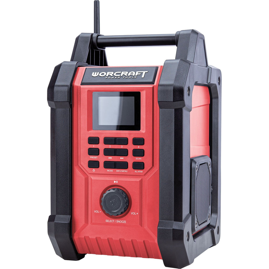 Bezvadu digitālais radioaparāts ar BT WORCRAFT 20V LI-ION