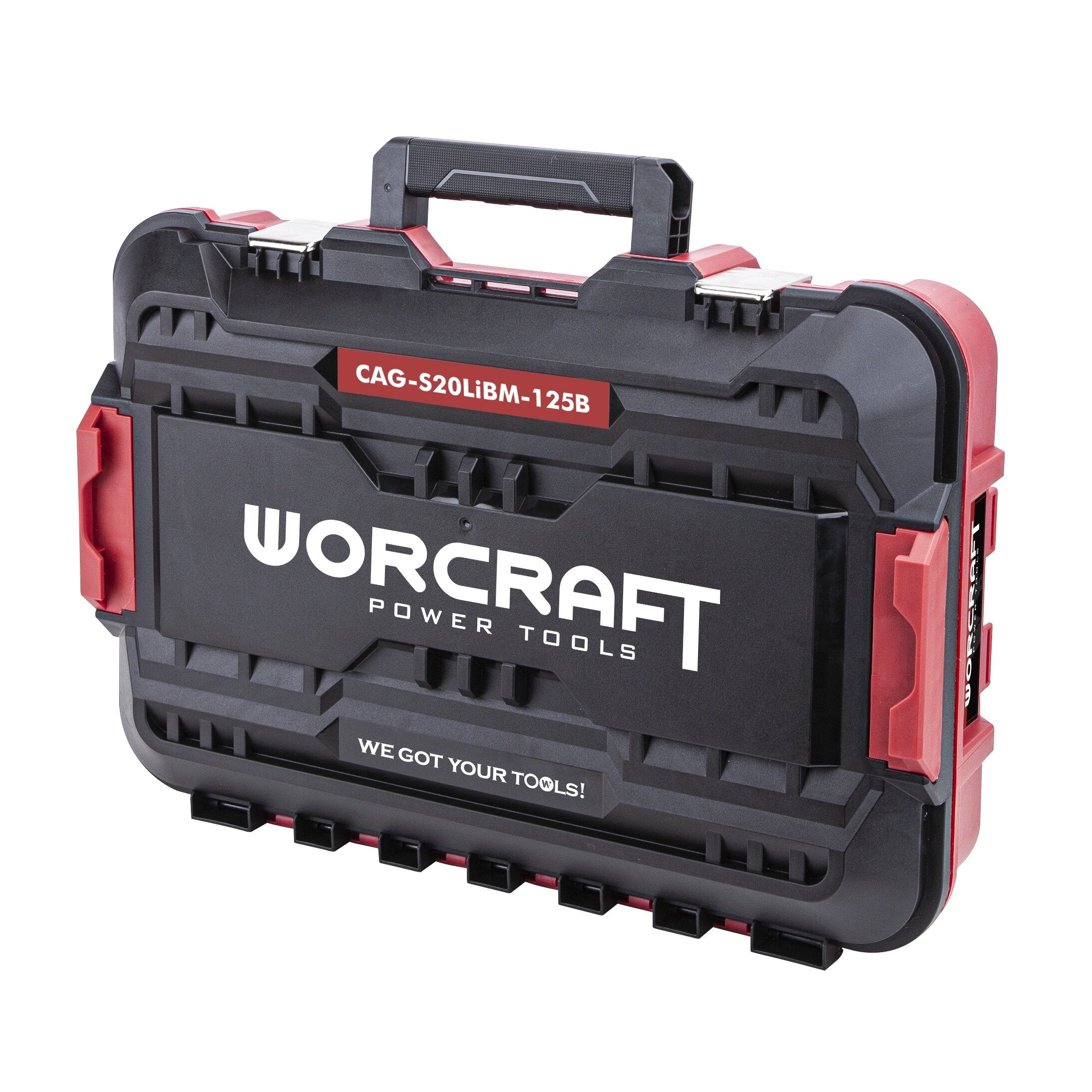 Li-ion bezvadu bezsuku leņķa slīpmašīna 125 mm WORCRAFT 20 V (BMC)