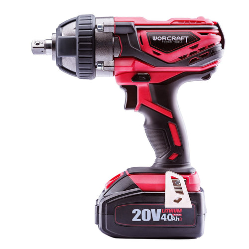1/2" WORCRAFT 20 V litija jonu akumulatora triecienatslēga
