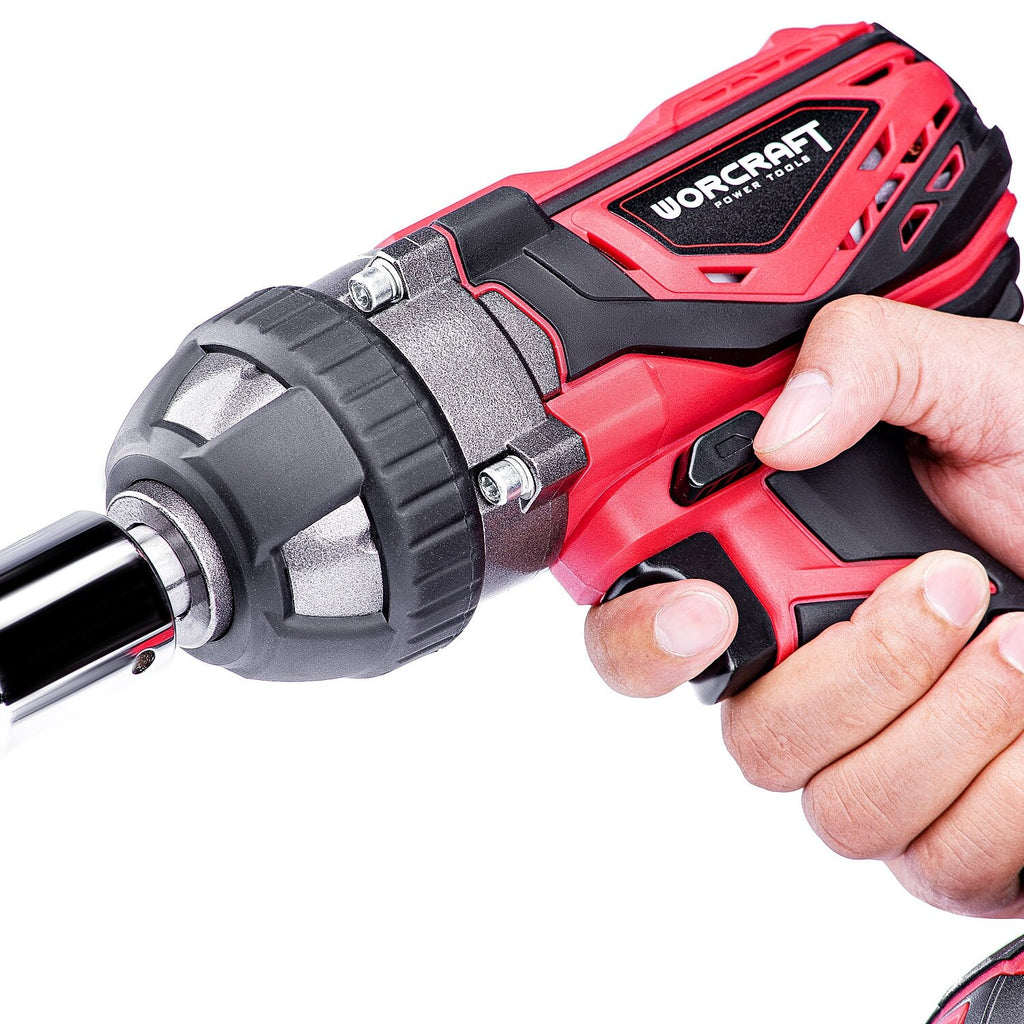1/2" WORCRAFT 20 V litija jonu akumulatora triecienatslēga