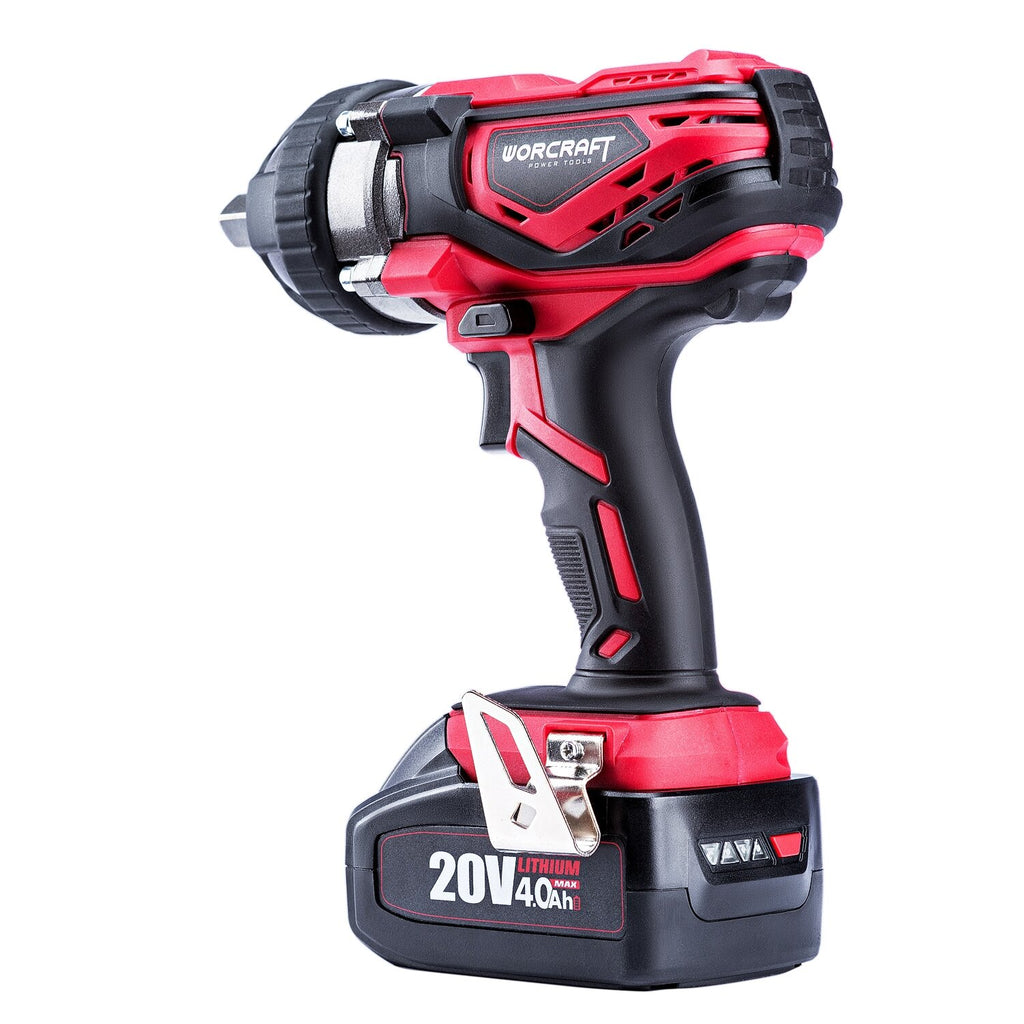 1/2" WORCRAFT 20 V litija jonu akumulatora triecienatslēga