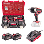 Li-ion bezsuku bezvadu triecienatslēga 3/4'' 1800 Nm WORCRAFT 20 V komplekts XCUBE kastē