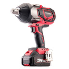Li-ion bezsuku bezvadu triecienatslēga 3/4'' 1800 Nm WORCRAFT 20 V komplekts XCUBE kastē