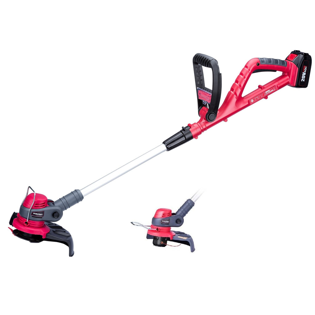 Li-ion bezvadu zāles trimmeris ar piederumiem WORCRAFT 20V