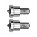 1/4" Dr PHILLIPS uzgalis ar ierobežotāju ģipša plāksnēm, 2 gab. PH2x25 mm