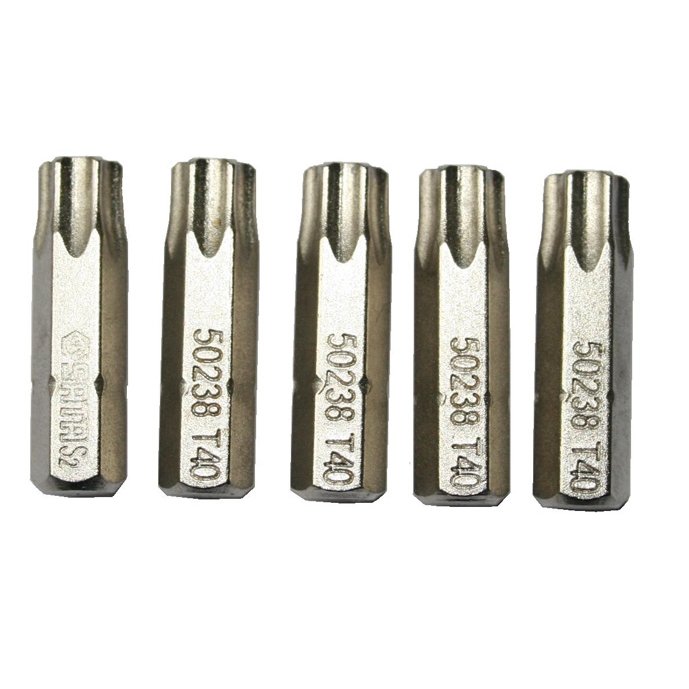 1/4 collas (6,3 mm) TORX uzgalis, 5 gab.