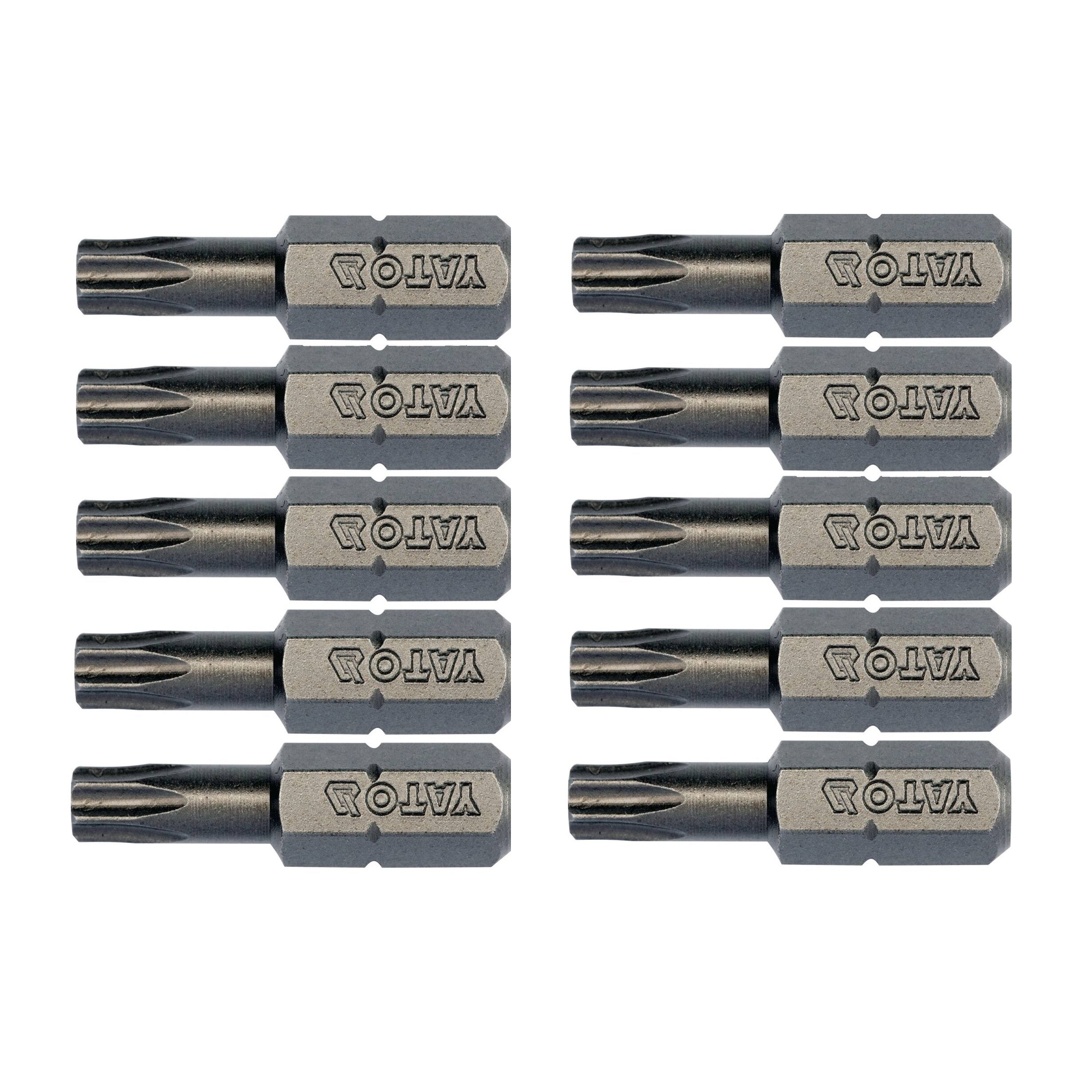 1/4" TORX uzgalis, 10 gab. T25 x 25 mm garš